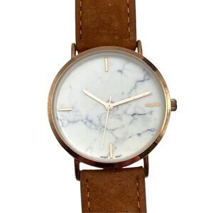 ORTZ Unisex Marble Face Minimalist Watch 38mm - Fresh Battery - Unique Band